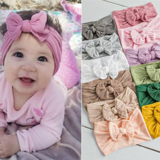 Hot Baby Headband Baby Girls Hair Accessories Toddler Turban Headband Hair Band Bows Accessories Headwear Chouchou Cheveux Fille