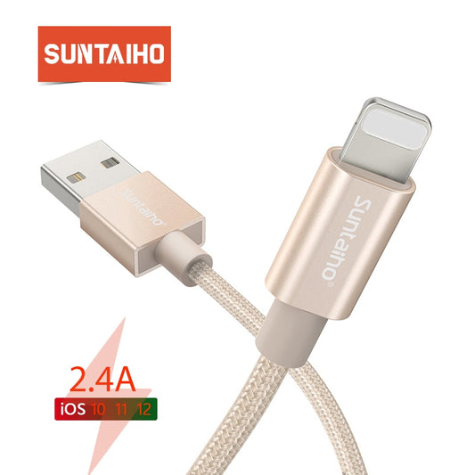 Suntaiho USB Cable For iPhone cable For iPhone charger XR XS MAX X 7 8 plus 6s Data Sync Cord Fast Charging for lighting Cable