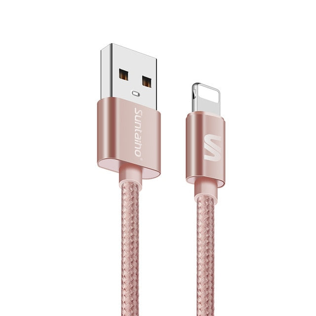 Suntaiho USB Cable For iPhone cable For iPhone charger XR XS MAX X 7 8 plus 6s Data Sync Cord Fast Charging for lighting Cable